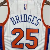 2025 NY Knicks BRIDGES #25  White City Edition NBA Jerseys