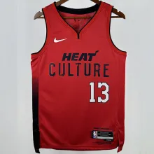 2025 Miami Heat ADEBAYO #13 Red City Edition NBA Jerseys 热压