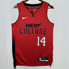 2025 Miami Heat HERRO #14  Red City Edition NBA Jerseys 热压