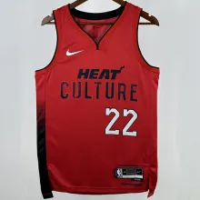 2025 Miami Heat BUTLER #22  Red City Edition NBA Jerseys 热压