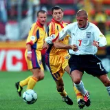 2000 Romania Home Yellow Retro Fans Soccer Jersey