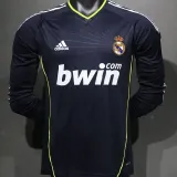 2010/11 RM Away Black Retro Long Sleeve Player Version Jersey 球员版