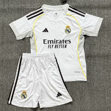 2025/26 RM Home White Kids Soccer Jersey