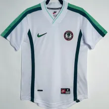 1998 Nigeria Away White Retro Soccer Jersey