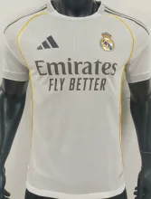 2025/26 RM Home White Player Version Soccer Jersey