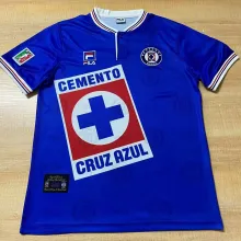 1998/99 Cruz Azul Home Blue Retro Soccer Jersey