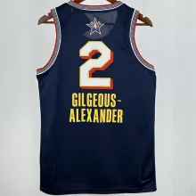2025 ALL-STAR GILGEOUS-ALEXANDER #2 Dark Blue NBA Jerseys