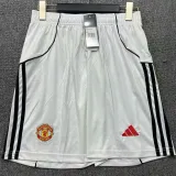 2025/26 M Utd White Shorts Pants