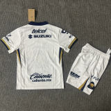 2025/26 Pumas UNAM Home White Kids Soccer Jersey