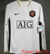 2006/07 M Utd Away Retro Player Version Long Sleeve Jersey 球员版长袖