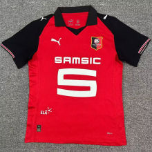 2025/26 Rennais Home Red Fans Soccer Jersey