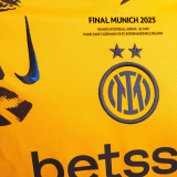 2024/25 In Milan Third Yellow Fans Soccer Jersey  (Have FINAL MUNICH 2025.....胸前决赛小字)