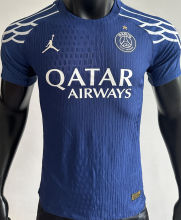 2024/25 PSG 4Th Blue Champion Style Player Version Soccer Jersey 前后带星塔