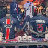 2024/25 PSG 1:1 Quality Home Blue Champion Style Fans Soccer Jersey 前后带星塔