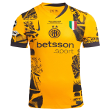 2024/25 In Milan Third Yellow Fans Soccer Jersey  (Have FINAL MUNICH 2025.....胸前决赛小字)
