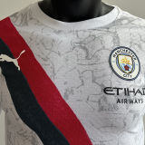2025/26 Man City Away Player Version Long Sleeve Soccer Jersey