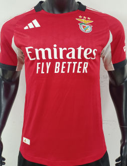 2025/26 Benfica Home Red Player Version Soccer Jersey