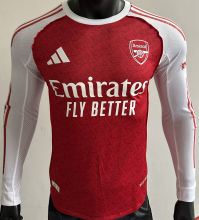 2025/26 ARS Home Red Player Version Long Sleeve Soccer Jersey