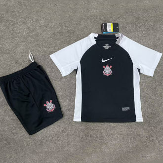 2025/26 Corinthians Away Black Kids Soccer Jersey
