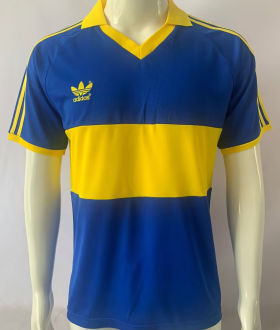 1985/86 Boca Home Blue Retro Soccer Jersey