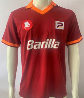 1982/83 Roma Home Red Retro Soccer Jersey