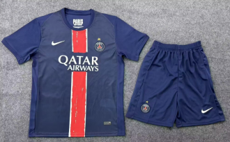 2024/25 PSG Home Kids Soccer Jersey“带星”
