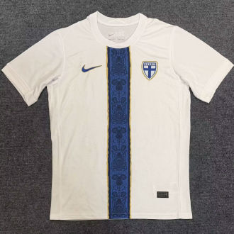 2025/26 Finland Home White Fans Soccer Jersey