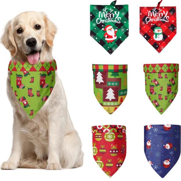 Wholesale Pet Dog Christmas Halloween Bandana Scarf