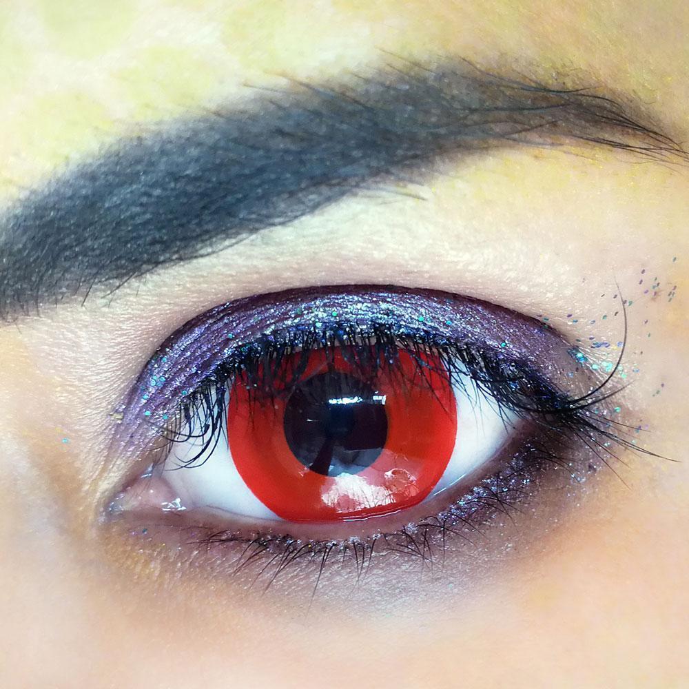Pure Red Yearly Colored Contacts