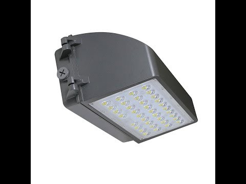 Full Cut Off LED Wall Pack With Photocell 42W 60W 80W 100W -120lm/w -100-277V or 100-347V -ETL cETL DLC Preimium