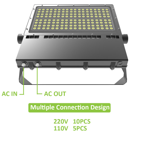 Corrosion Resistance 350W 500W 600W 140lm/w LED Flood Light High Post Stadium Light  - CE CB RoHs -10 Years Warranty