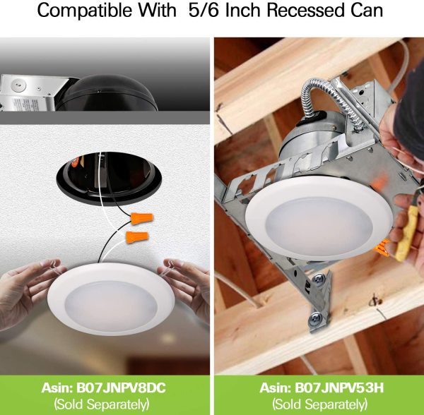 5/6''11W Integrated LED DISC Downlight-1050lm -ETL cETL Energy Star