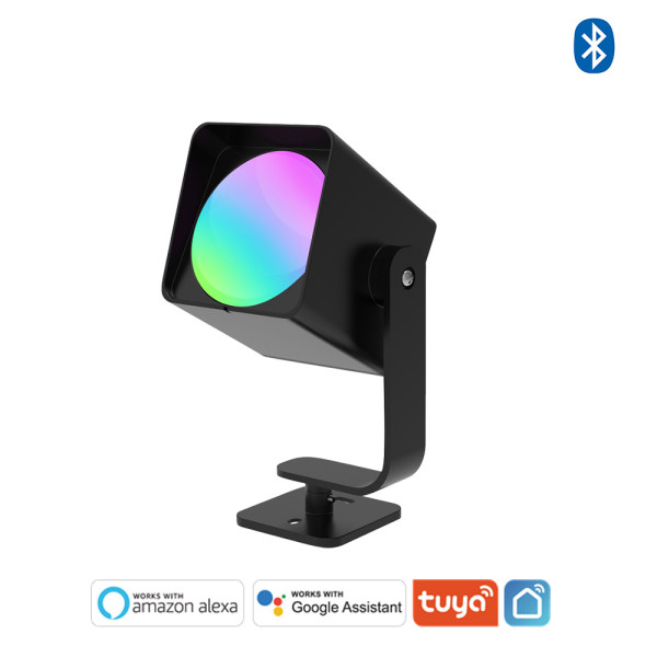 White and Color Ambiance Bluetooth Mesh LED Landscape Spot Light - APP / Voice Control -Work with Tuya,  Alexa,Goolge Assistant