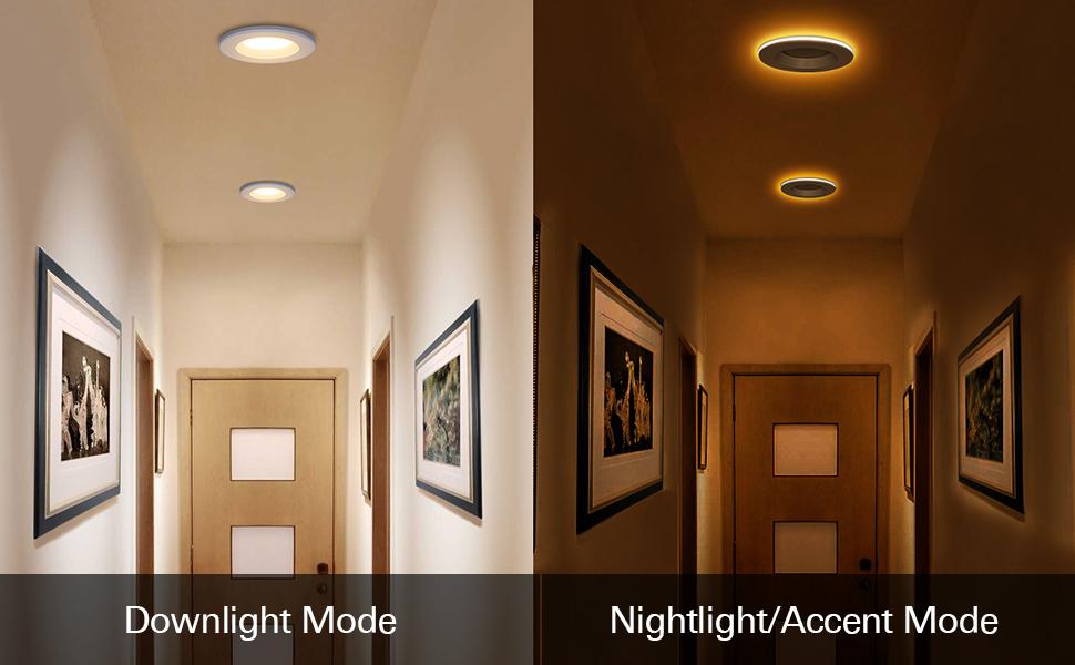Cgt Recessed Downlight Can Retrofit, 6 Can Lights With Night Light
