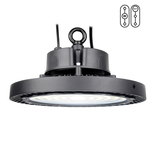 200lm/w UFO LED High Bay Light 100W 150W 200W 240W -100-277V -1-10V Dim -Sensor - CB SAA CE -5 Years Warranty