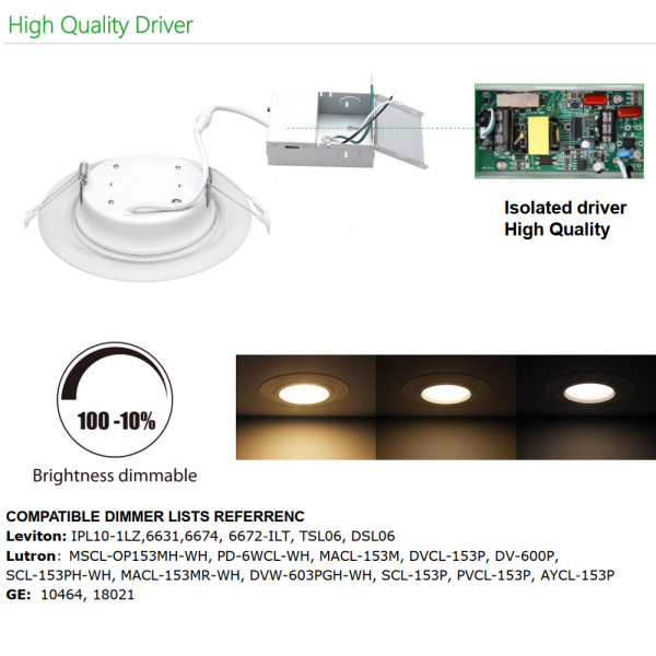 4'' 6'' with 2000K Nightlight LED Recessed Downlight  4inch-11W  6inch-14W  -ETL cETL Energy Star