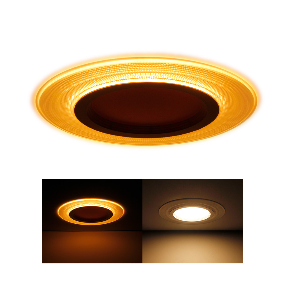4 in led color changing recessed trim with night light top