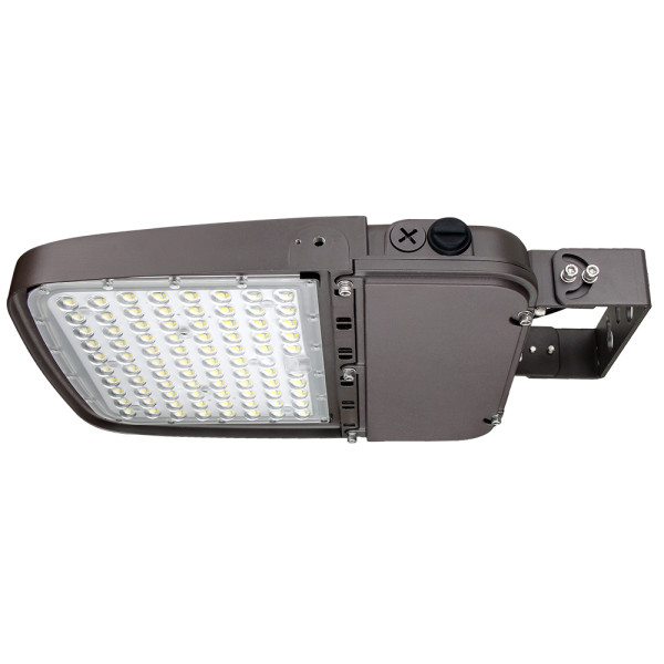 3-Power Switchable LED Parking Lot Light Shoebox Light With Photocell or Sensor 75W 100W 150W 200W 240W -160lm/w -100-277V /100-347V /277-480V -ETL cETL DLC 5.1 Premium