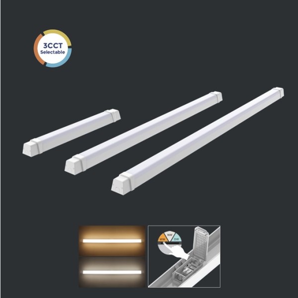 Eco LED Tri-proof Light Vapor Tight Fixture 600mm 20W -1200mm 40W  1500mm 60W  -CE, Rohs,CB,SAA