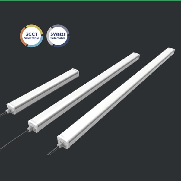 Linkable LED Tri-proof Light Vapor Tight Fixture 2FT/600mm 20W -4FT/1200 40W -5FT/1500mm 60W -120lm/w -CE, Rohs,CB,SAA