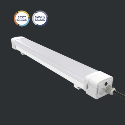 LED Vapor Tight Fixture Tri-proof Light Aluminum House -4FT 40W 60W -5FT 80W -8FT 90W 120W-140lm/w -100-277V or 120-347V -ETL cETL DLC5.1 Premium