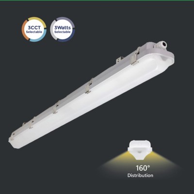 160° Angle LED Tri-proof Light  Vapor Tight 1200mm(4FT) 40W 60W140lm/w CE CB SAA UL cUL DLC Premium