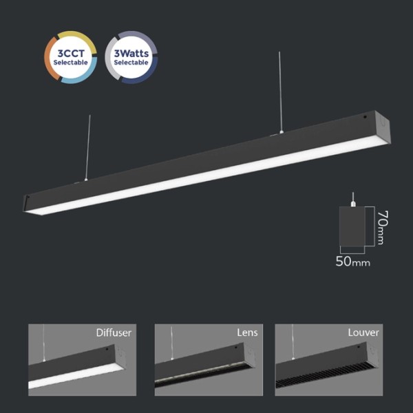 LED Architecture Linear Light 4FT 1200mm 40W -5FT 1500mm 50W -120lm/w CE, Rohs,CB,SAA,ETL DLC