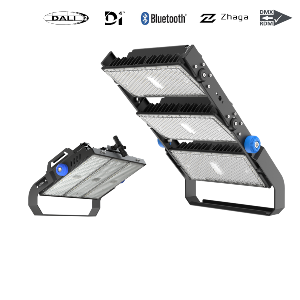 SKU Solution Eesy Assembly High Post LED Stadium Spot Light 250W 500W 750W 1000W 1250W 1500W 150lm/w  UL cUL CE CB SAA Rohs