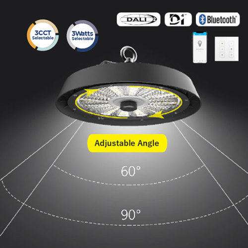 Angle Justable DALI-2+D4i Bluetooth Mesh High Bay Light