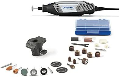 Dremel 3000-1/24 Variable Speed Rotary Tool Kit - 1 Attachment & 24 Accessories, Ideal for Variety of Crafting and DIY Projects – Cutting, Sanding, Grinding, Polishing, Drilling, Engraving
