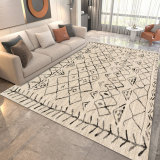 New Japanese style carpet, living room, imitation cashmere tea table, blanket, quiet bedroom, ins style, brown design, and felt floor mat wholesale