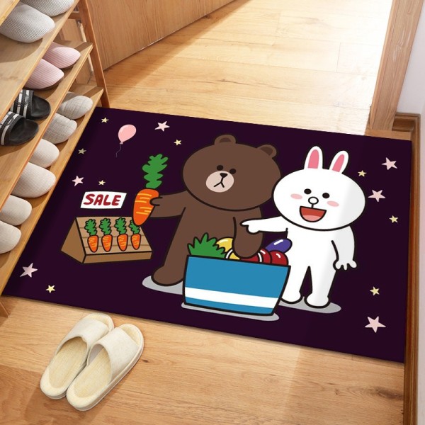 Bathroom floor mat, household ins style, kitchen, bathroom entrance floor mat