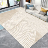 New Japanese style carpet, living room, imitation cashmere tea table, blanket, quiet bedroom, ins style, brown design, and felt floor mat wholesale