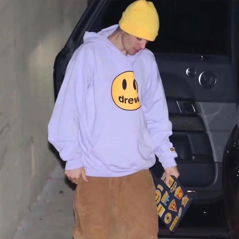 drew house orange moletom com capuz